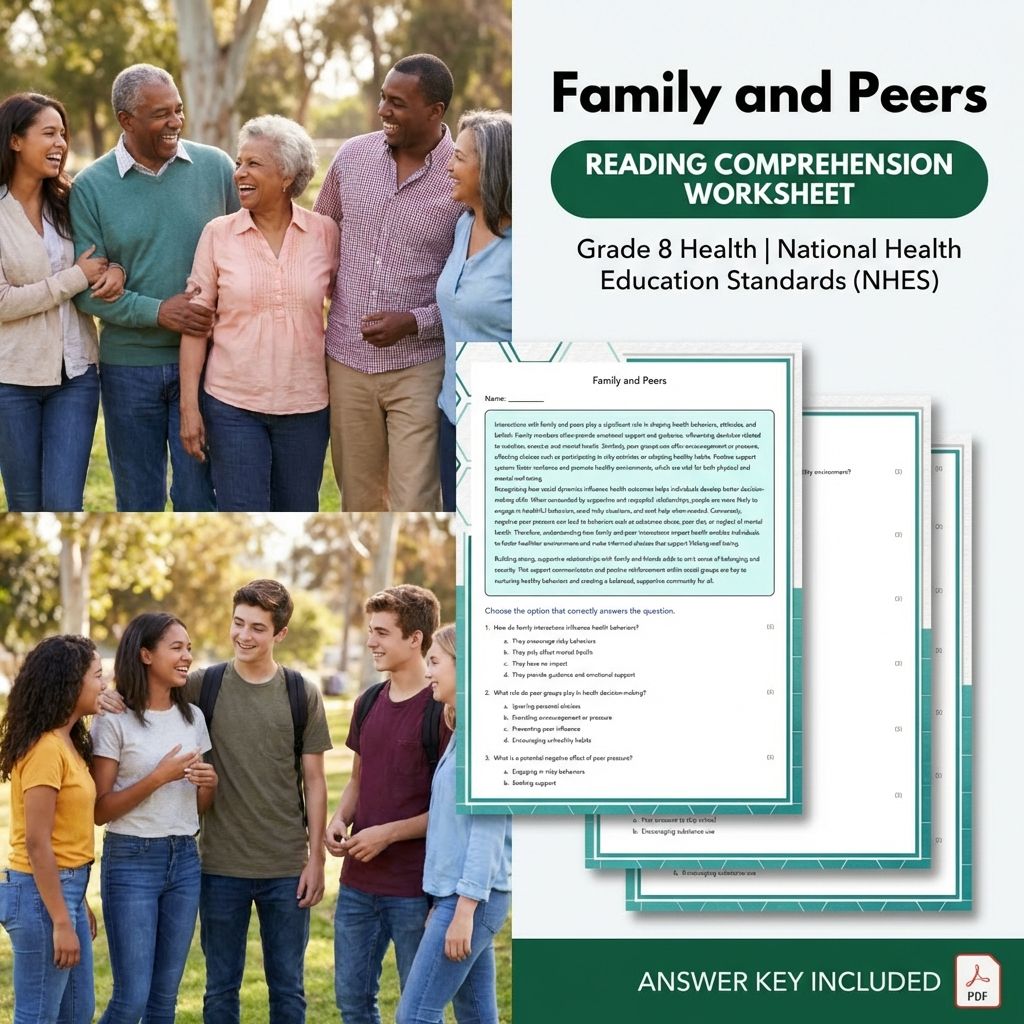 Grade 8 Health Worksheet Bundle – Body Systems, Wellness & Communication Strategies — included worksheet 16