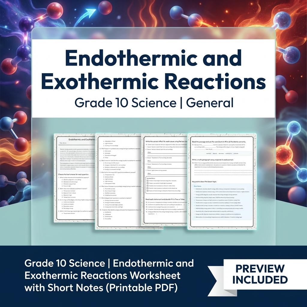 Grade 10 Science Modeling & Evidence Reasoning Full-Year Bundle | General — included worksheet 20