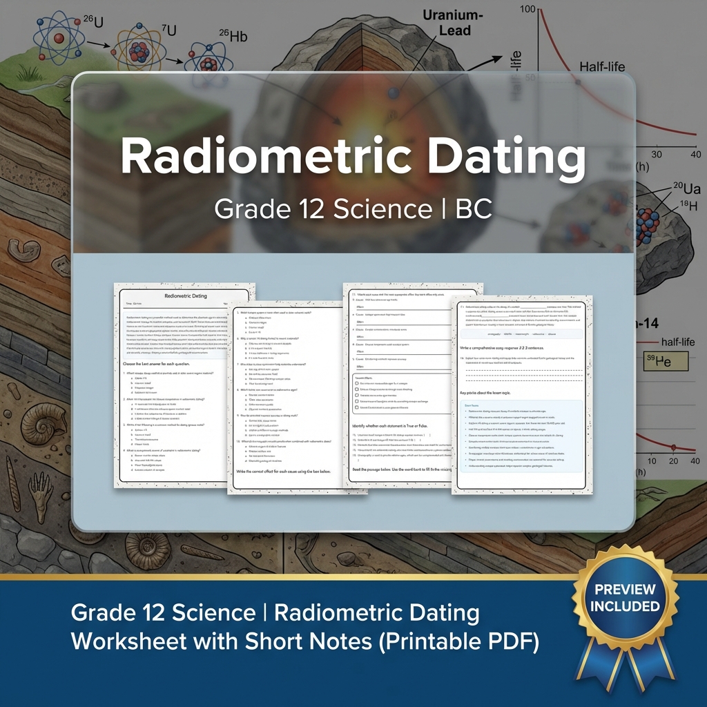 Grade 12 Science Full Year Bundle | Thermochemistry, Earth Systems, Genetics — included worksheet 23