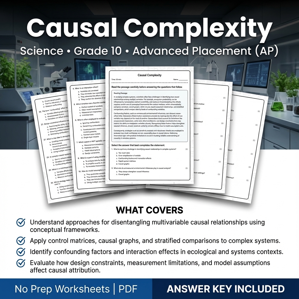 Grade 10 Science Worksheet Bundle – Physics, Biology & Earth Science PDF — included worksheet 32
