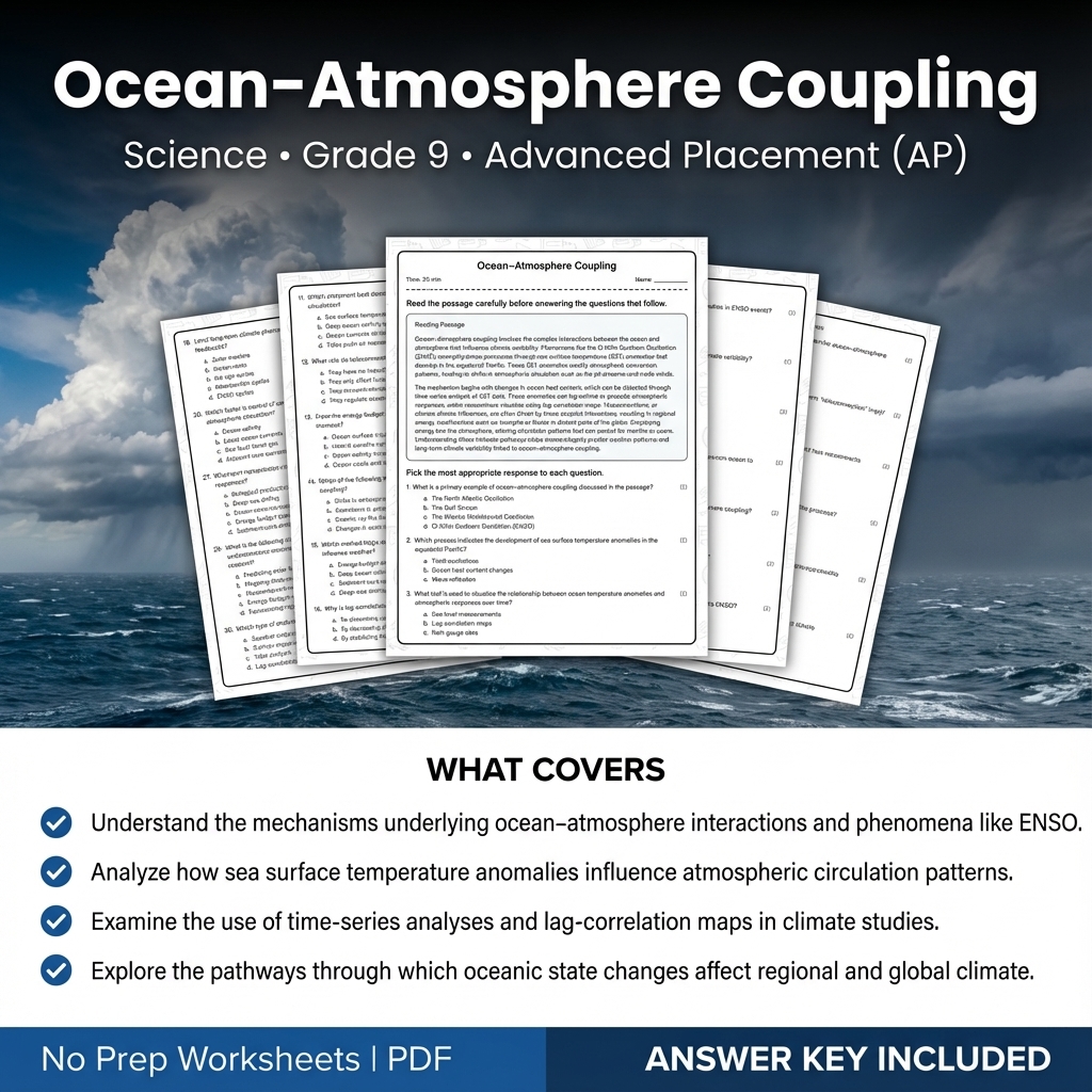 Grade 9 Science Worksheets Bundle | Physics, Earth Science & Biology  — included worksheet 20