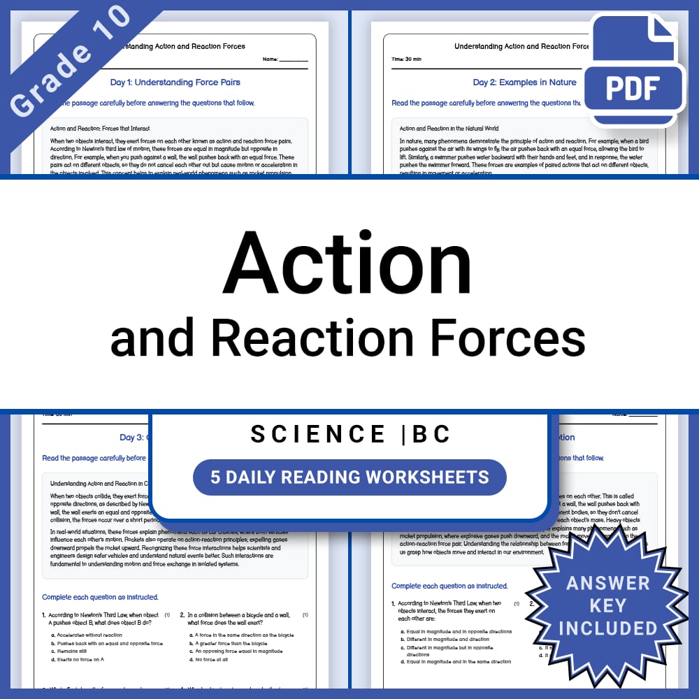 Grade 10 Science Full Year Curriculum Bundle | Physics, Genetics & Core Concepts — included worksheet 27