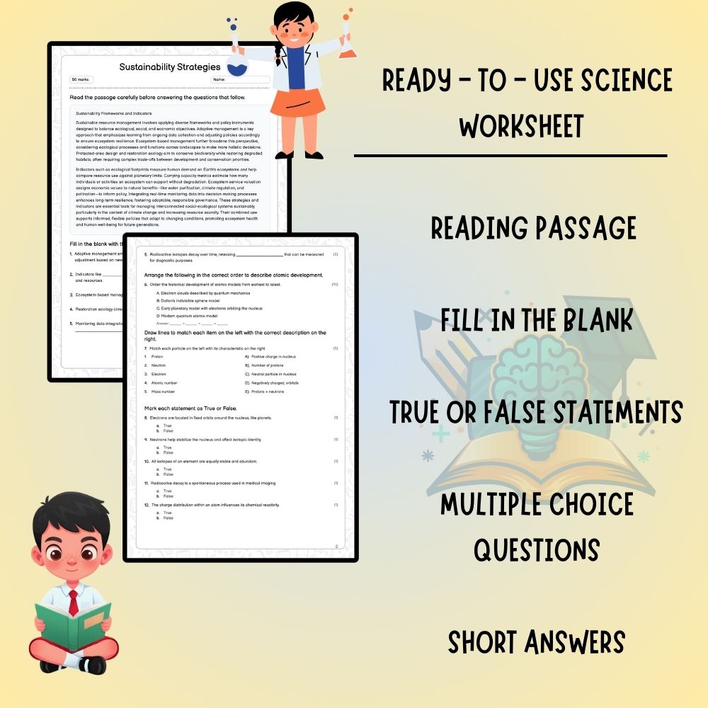 Grade 11 Science worksheet worksheet — Grade 11 Science – Sustainability Strategies Worksheet (PDF) | Ontario Standard — p…