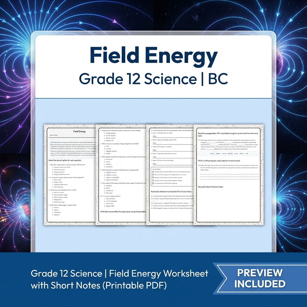 Grade 12 Science Full Year Bundle | Thermochemistry, Earth Systems, Genetics — included worksheet 24