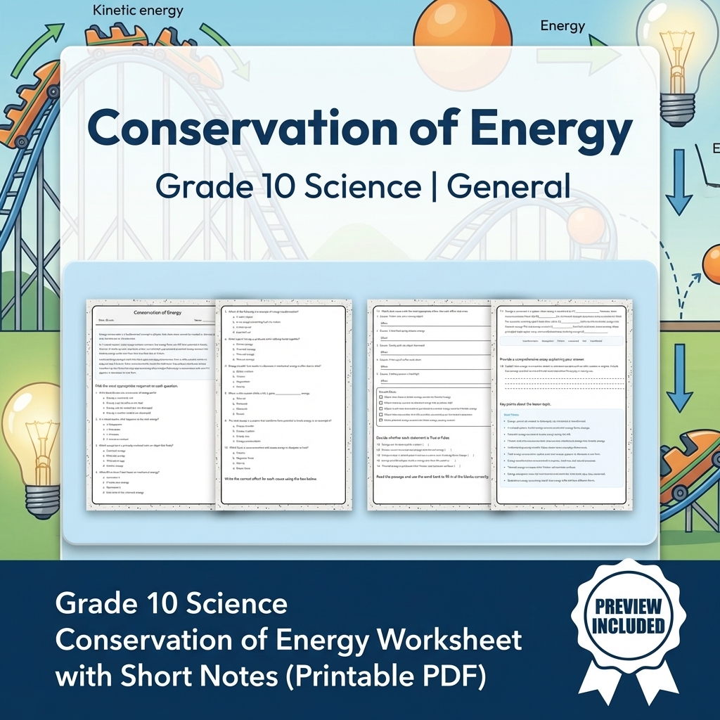 Grade 10 Science Modeling & Evidence Reasoning Full-Year Bundle | General — included worksheet 21