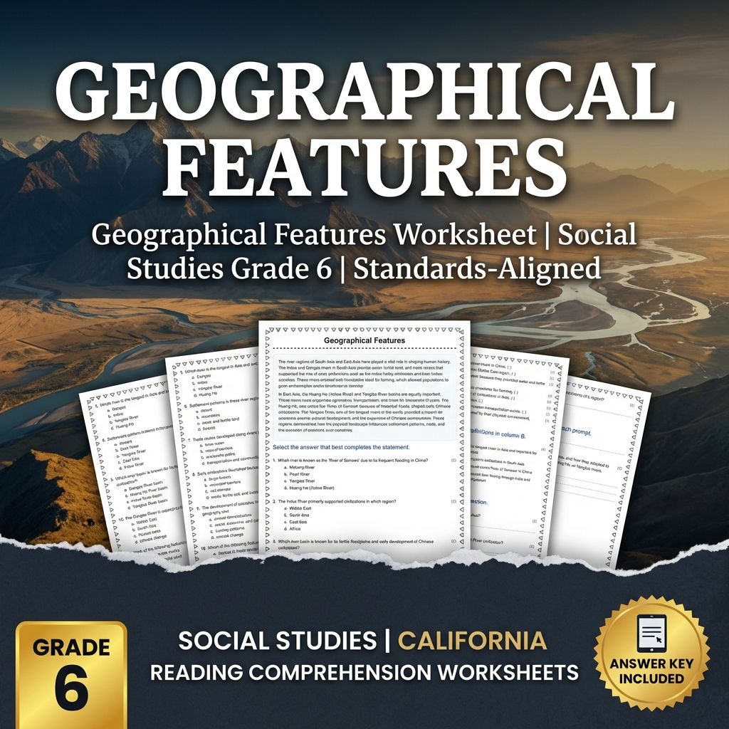 Grade 6 Social Studies Worksheet Pack | Ancient Civilizations & Geography — included worksheet 13