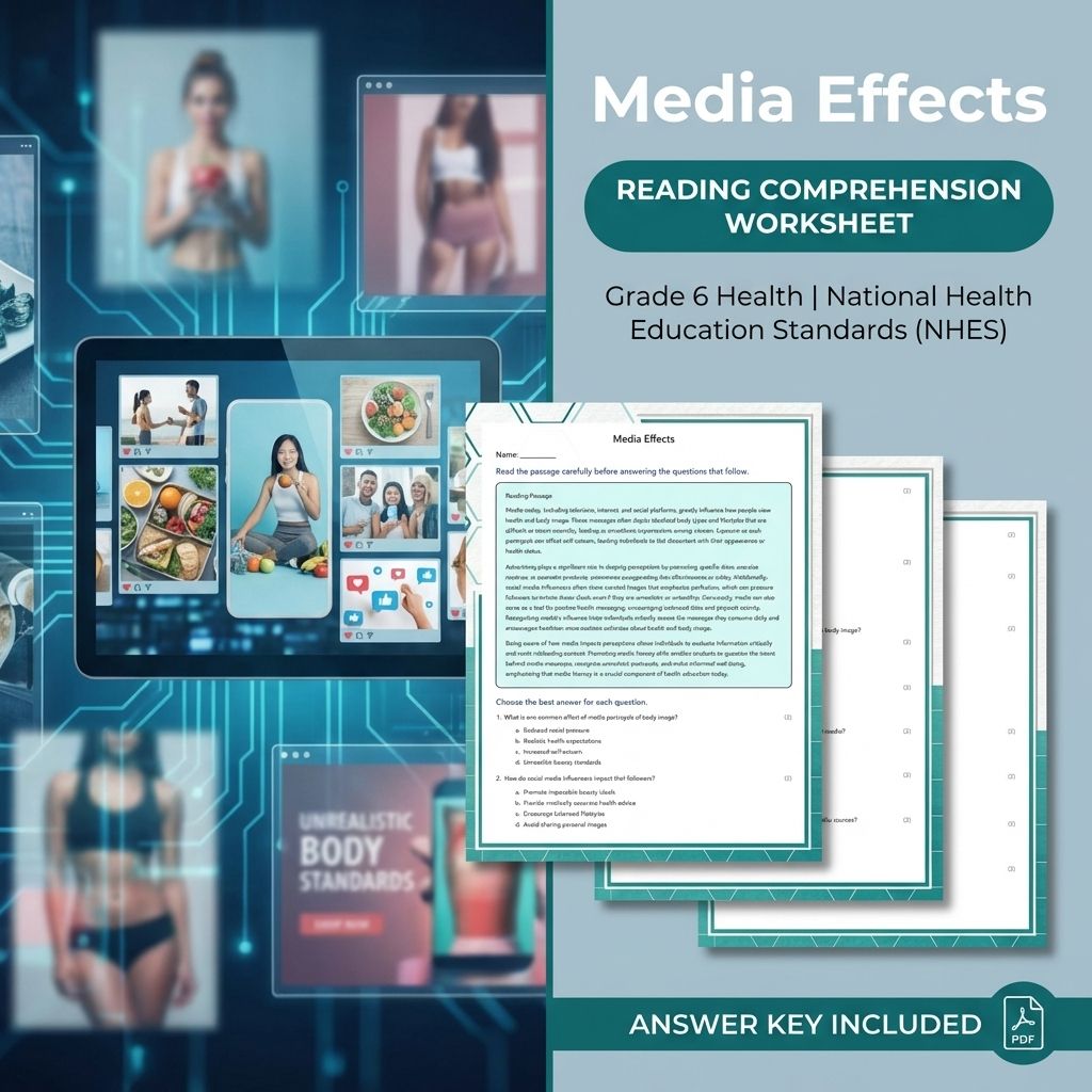 Grade 6 Health | Communication, Decision-Making & Disease Prevention Worksheets Bundle (Answer Key Included) — included worksheet 17