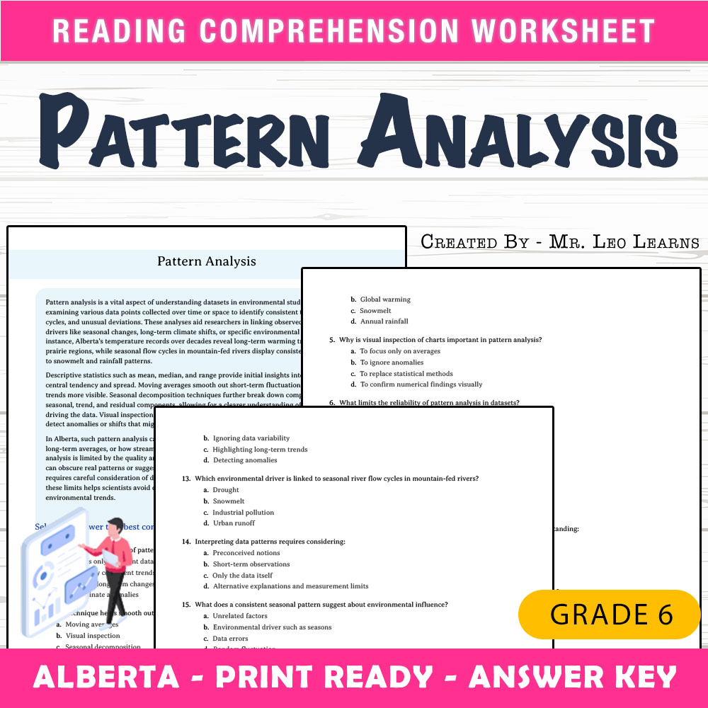 Grade 6 Science worksheet mcq paper worksheet — Grade 6 Science — Worksheet MCQ Paper for Mastering Pattern Analysis — page 1