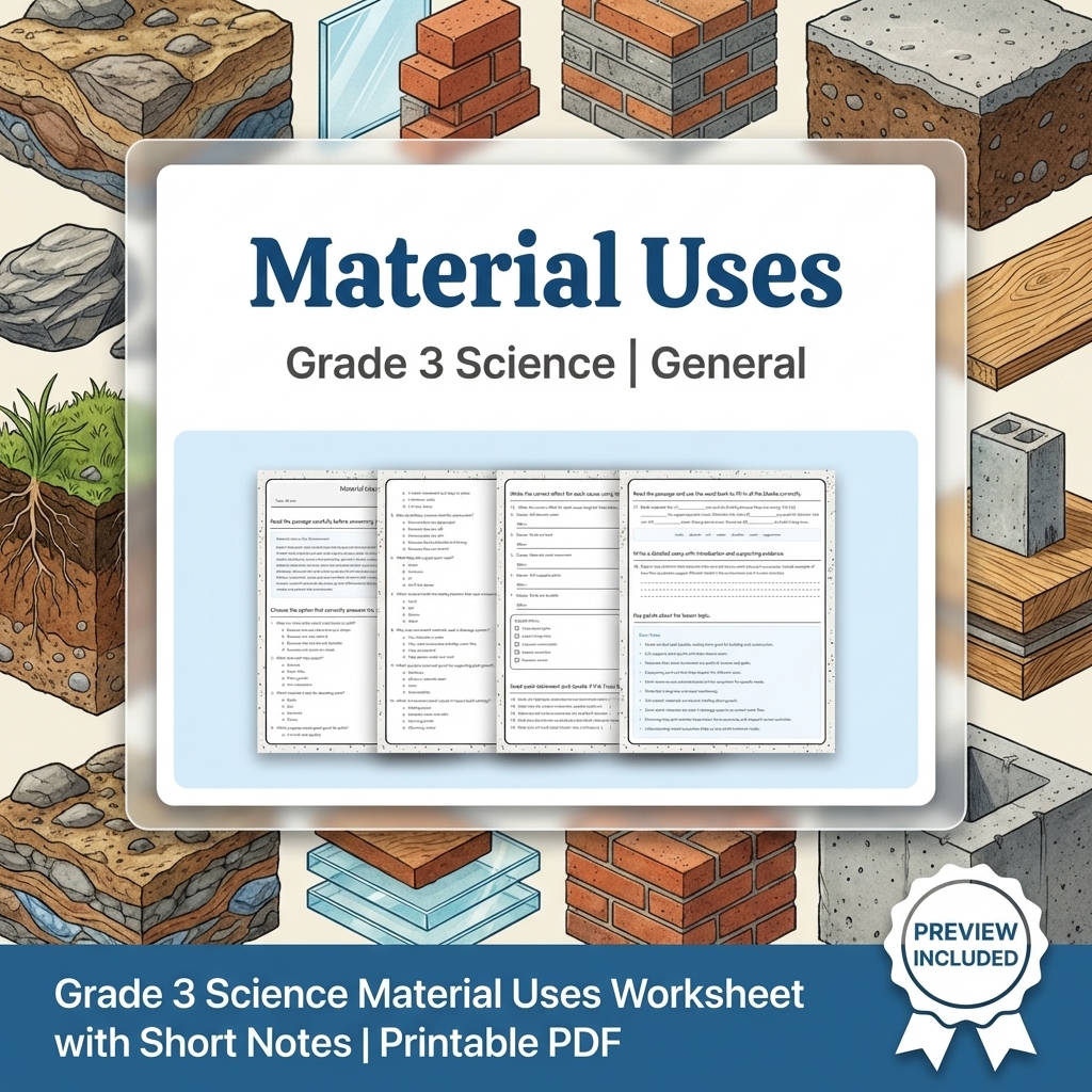 Grade 3 Science Full Year Bundle | Comprehensive Curriculum Resources — included worksheet 18