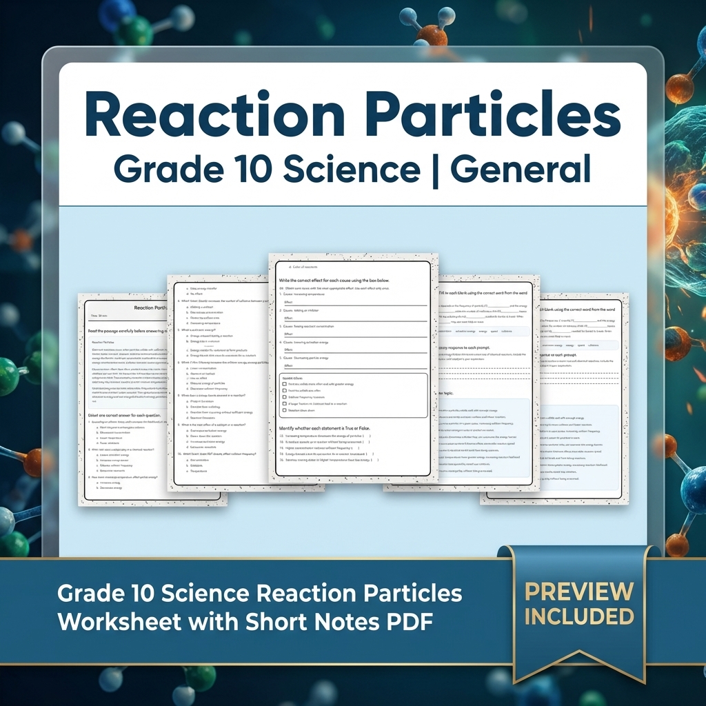 Grade 10 Science Modeling & Evidence Reasoning Full-Year Bundle | General — included worksheet 22