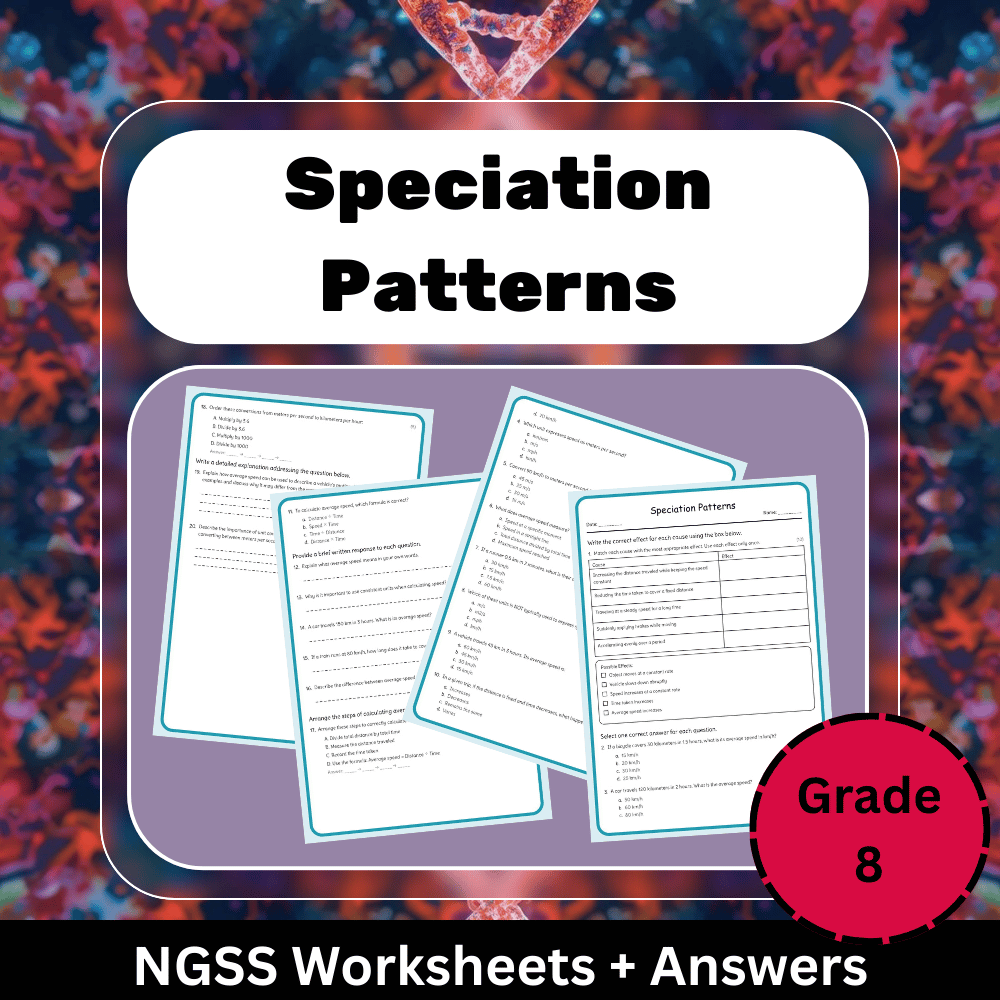 Grade 8 Science Worksheet Bundle | Cells, Climate, Evolution & Energy NGSS — included worksheet 22
