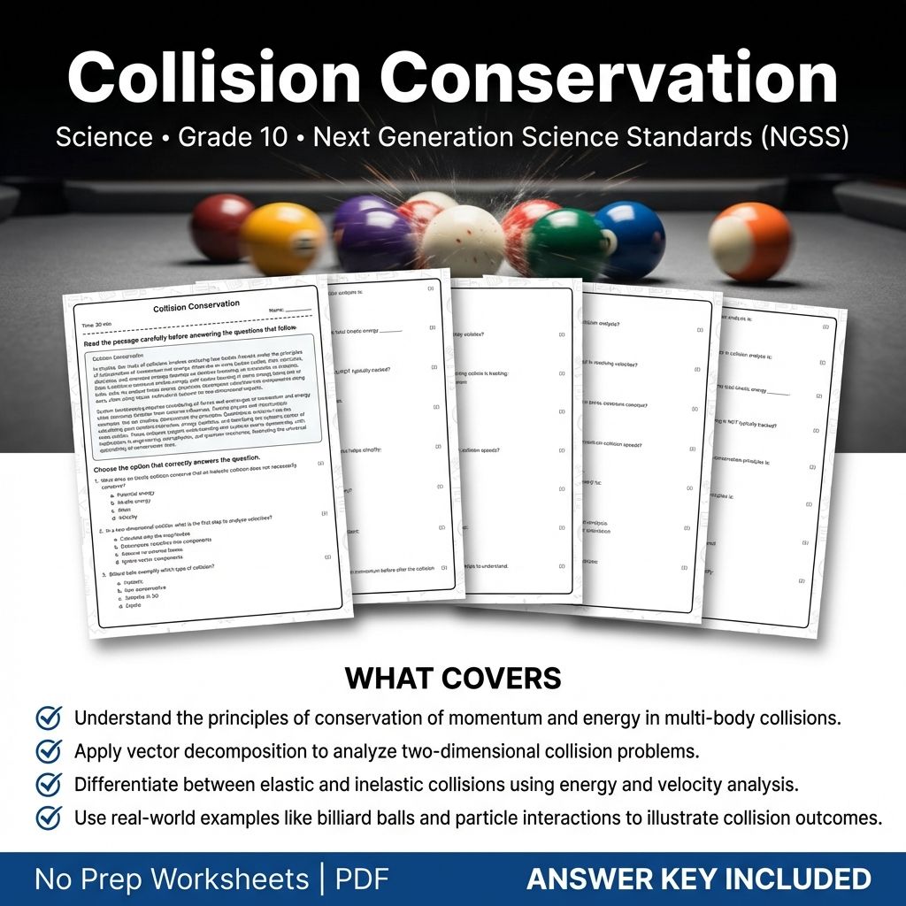 Grade 10 Science Worksheets Bundle | Environmental, Physics & Biology Topics — included worksheet 31