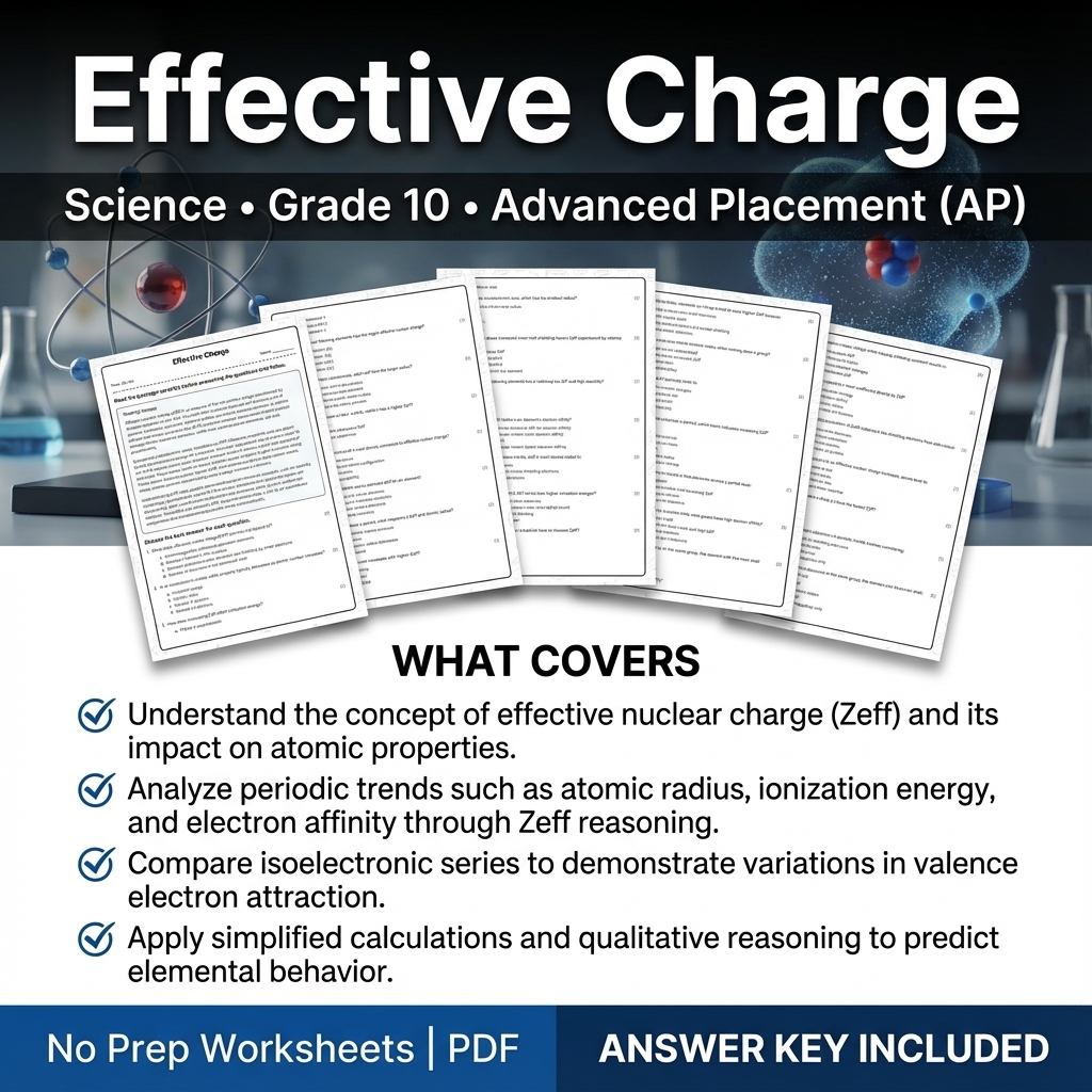 Grade 10 Science Worksheet Bundle – Physics, Biology & Earth Science PDF — included worksheet 35