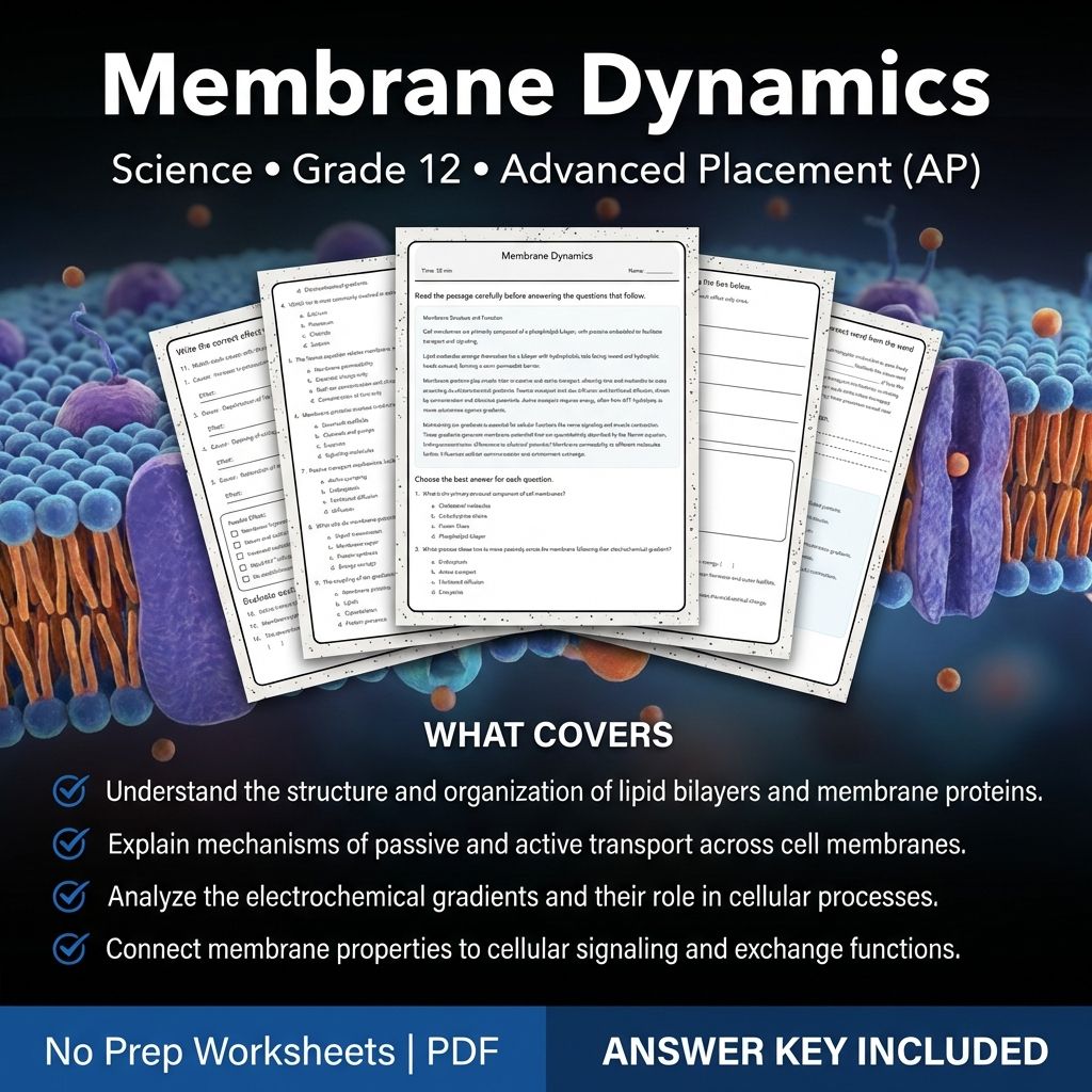 Grade 12 Science Unit Worksheet Bundle – Cell Biology, Genetics & Ecology — included worksheet 6
