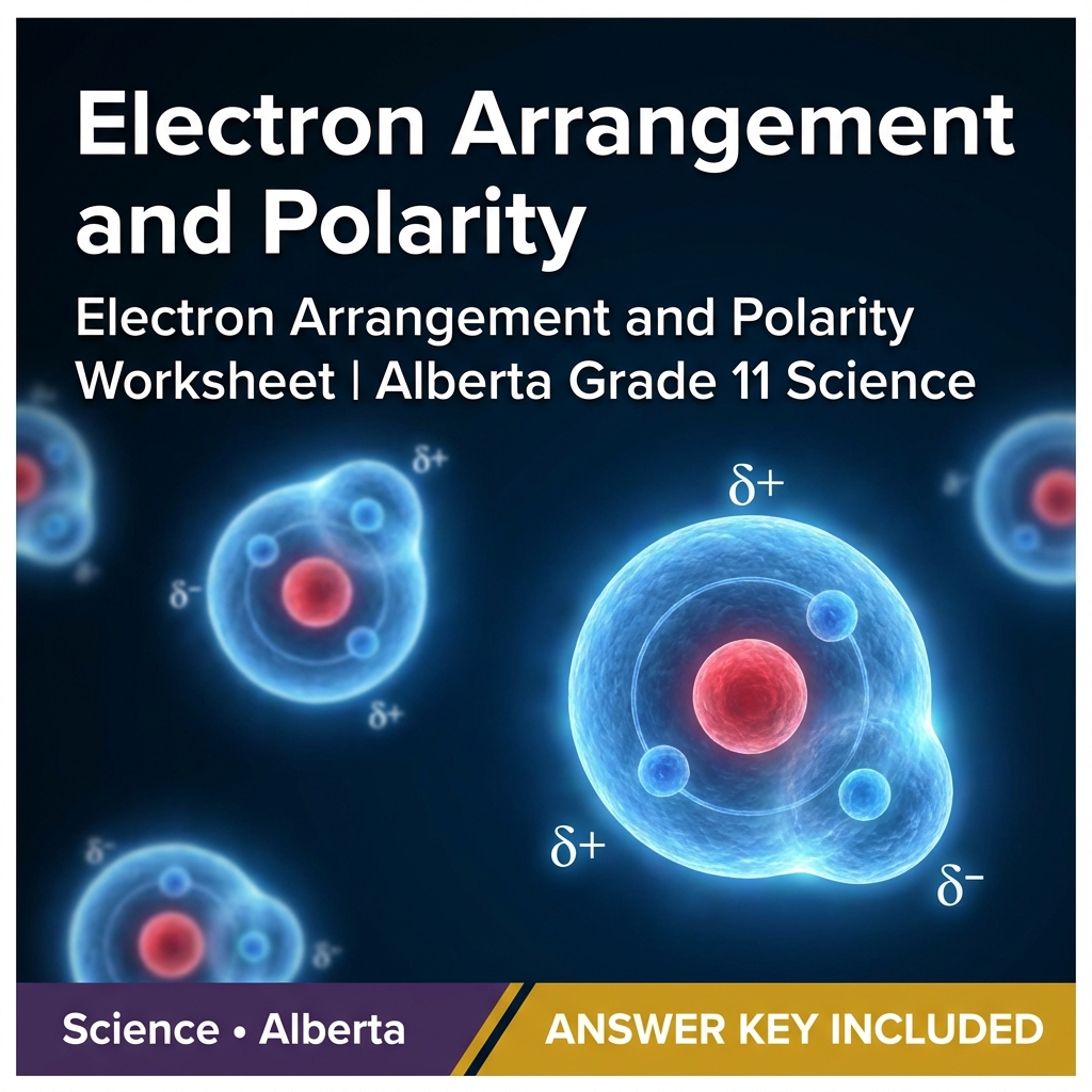 Electron Arrangement and Polarity Worksheet | Alberta Grade 11 Science
