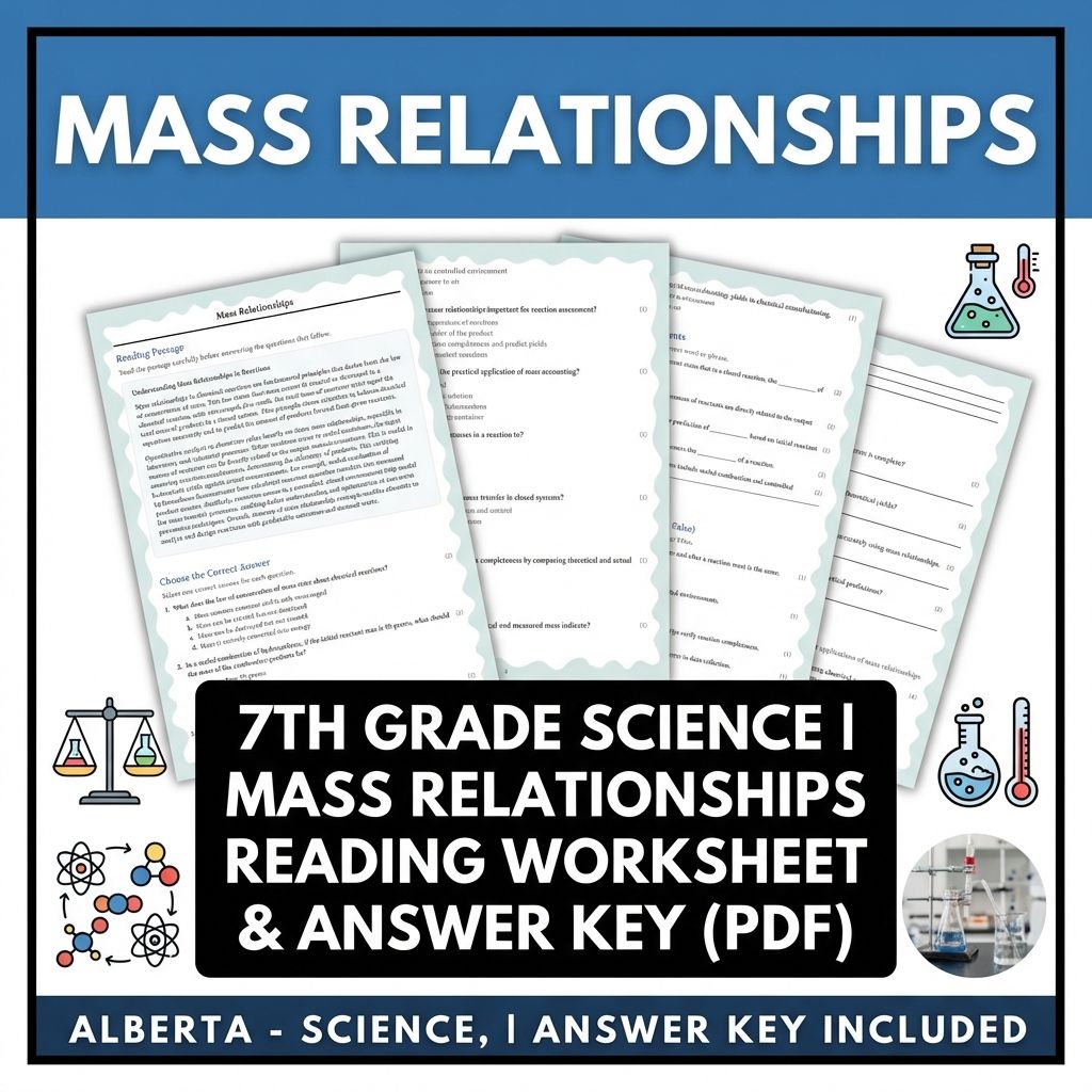 Grade 7 Science Worksheet Pack | Energy, Matter & Ecosystem Concepts — included worksheet 32