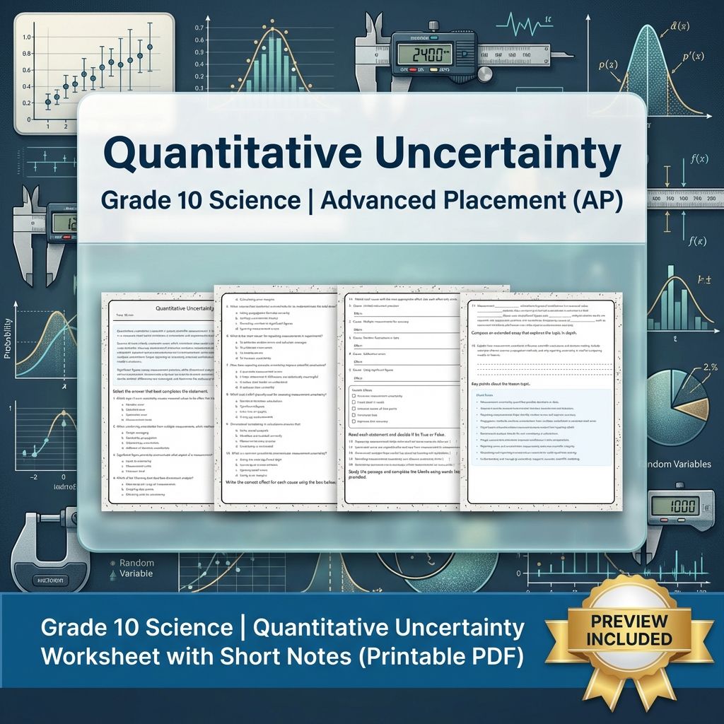 Grade 10 Science Unit | Data Analysis, Modelling  Worksheet Pack — included worksheet 7