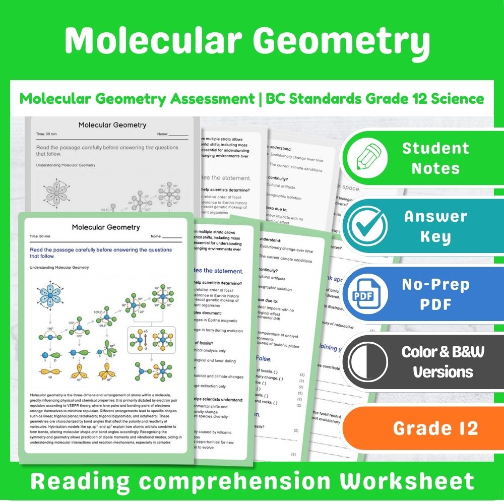 Grade 12 Science Mini Bundle – Thermochemistry & Equilibrium Assessment — included worksheet 5