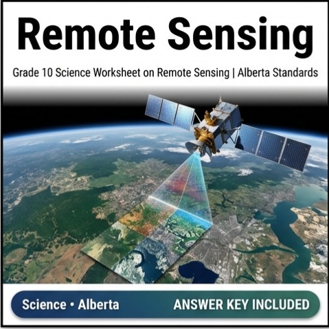 Grade 10 Science worksheet — Grade 10 Science Worksheet on Remote Sensing | Alberta Standards