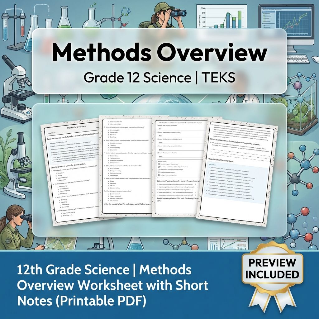 Grade 12 Science Workbook Bundle – Environmental, Genetics, Space & More — included worksheet 30