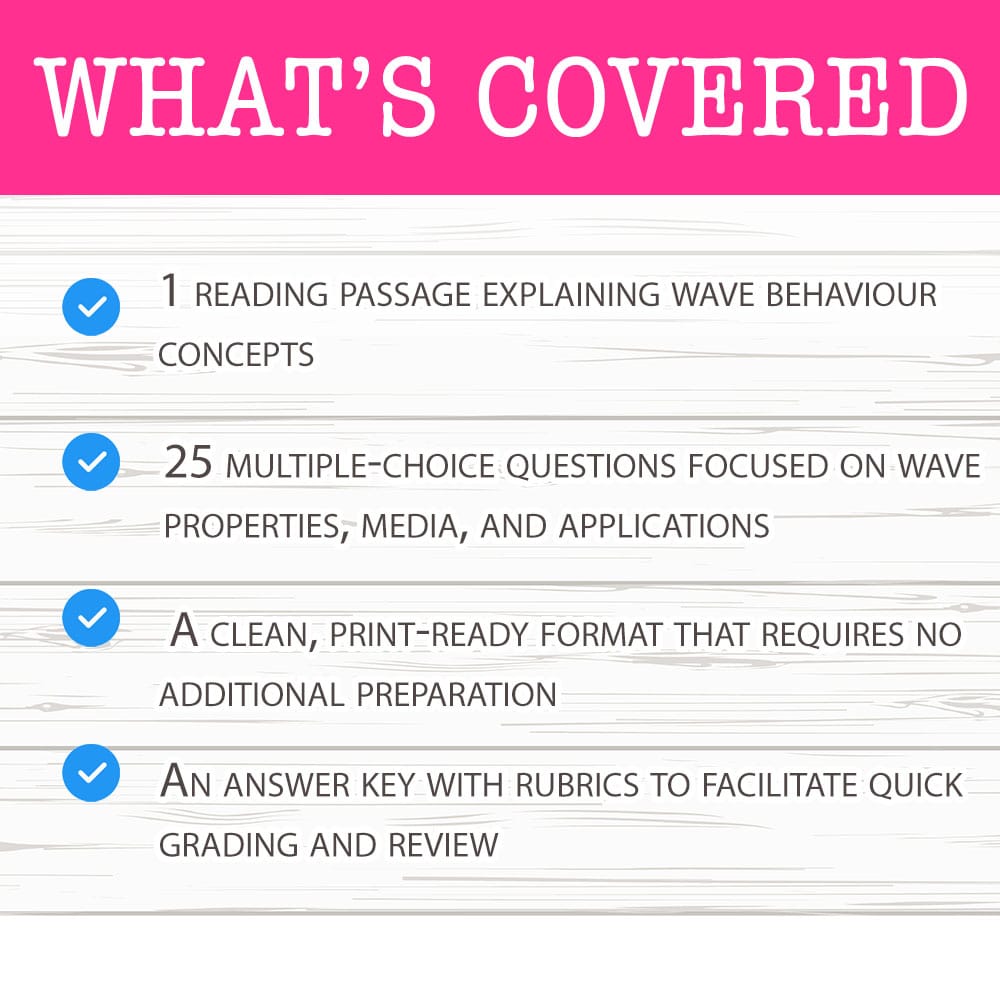 Grade 12 Science worksheet mcq paper worksheet — Grade 12 Science — Wave Behavior Worksheet MCQ Paper for Mastery — page 2