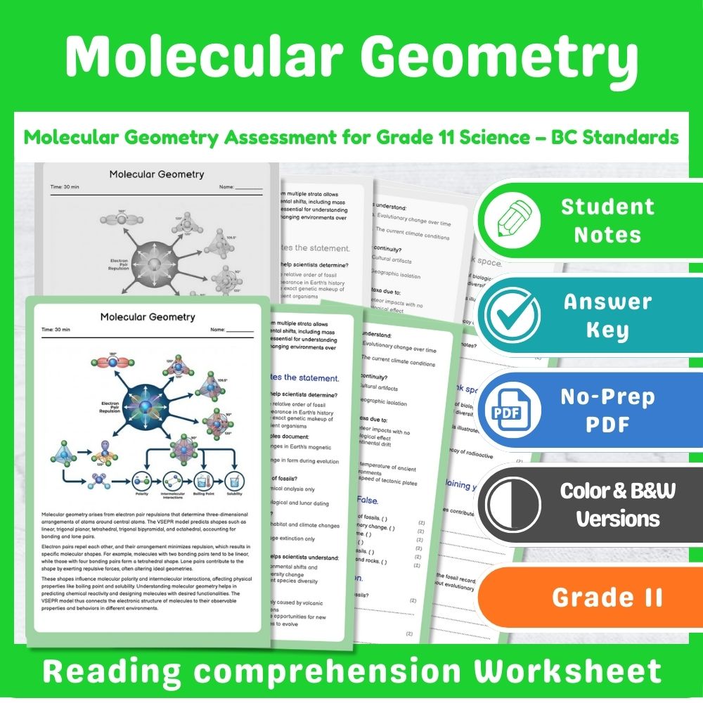 Grade 11 Science | Thermochemistry Assessment Bundle – Standards-Aligned — included worksheet 8