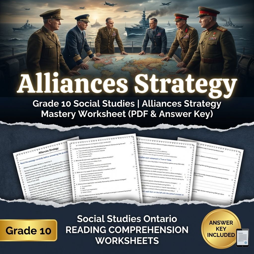 Grade 10 Social Studies | Alliances Strategy Mastery (PDF & Answer Key)