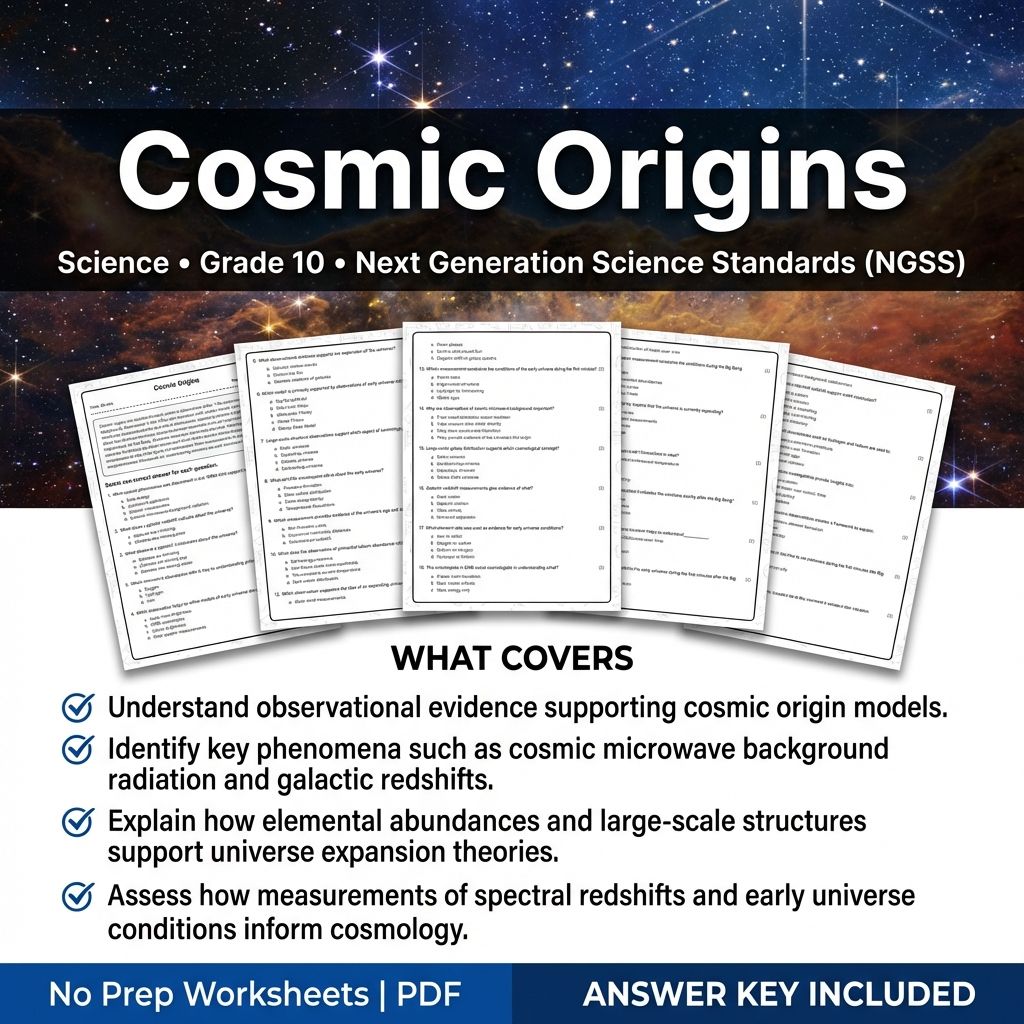 Grade 10 Science Worksheets Bundle | Environmental, Physics & Biology Topics — included worksheet 34