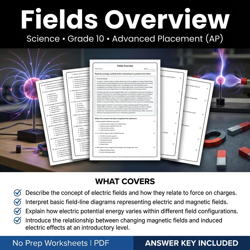 Grade 10 Science Worksheet Bundle – Physics, Biology & Earth Science PDF — included worksheet 37