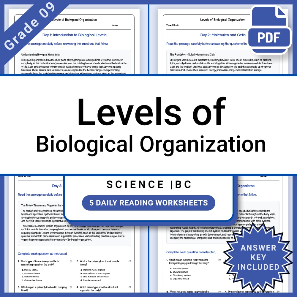 Grade 9 Science Full Year Bundle | Tidal Forces, Energy, and Physics — included worksheet 32