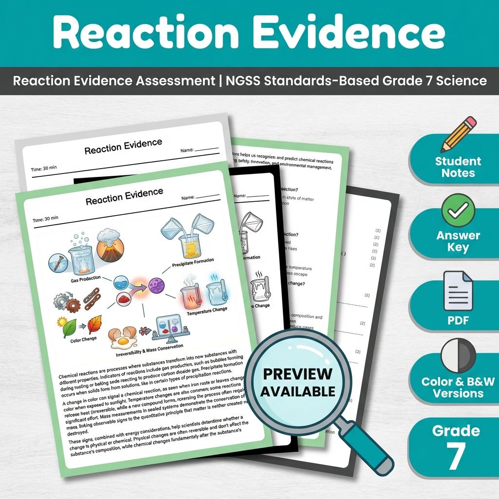 Grade 7 Science Full Year Bundle | NGSS Assessment Worksheets & Resources — included worksheet 21