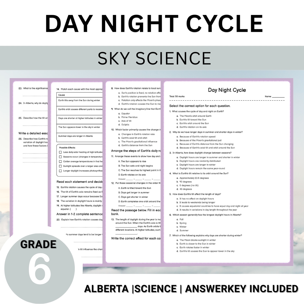 Grade 6 Science Worksheet Bundle – Comprehensive Assessment & Practice Pack — included worksheet 32