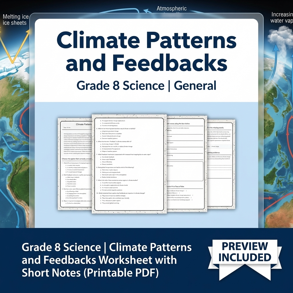 Grade 8 Science Data, Models & CER Full-Year Bundle: General Framework — included worksheet 22
