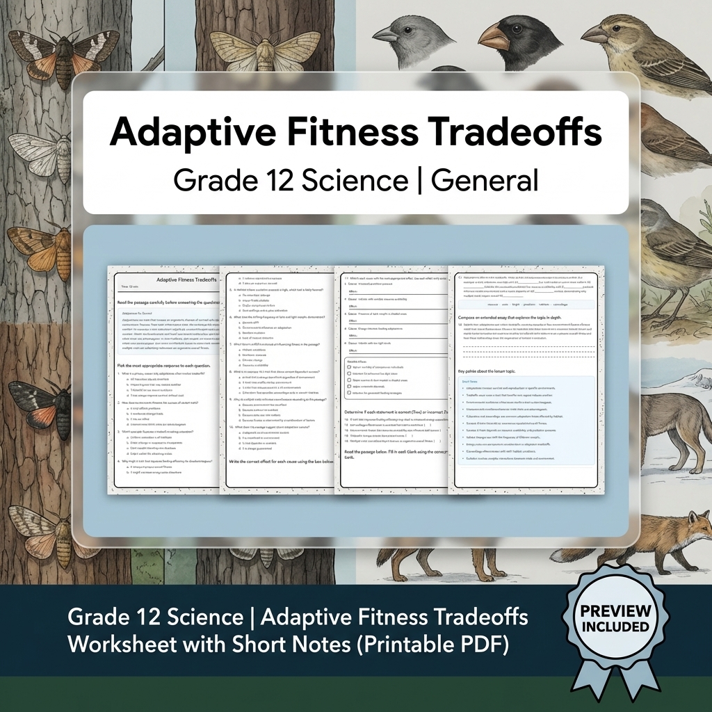 Grade 12 Evidence-Based Scientific Modeling Science Full-Year Bundle: General — included worksheet 18