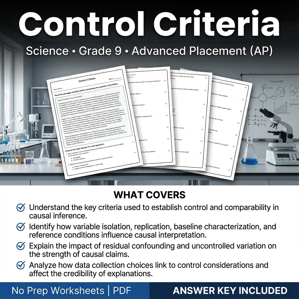 Grade 9 Science Worksheets Bundle | Physics, Earth Science & Biology  — included worksheet 24