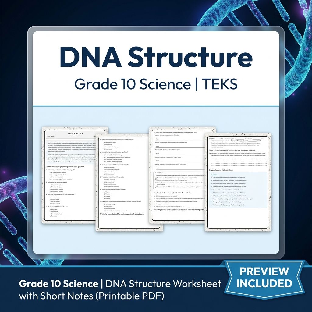 Grade 10 Science Worksheet Bundle – Genetics, Cell Biology & Ecology (PDF) — included worksheet 32