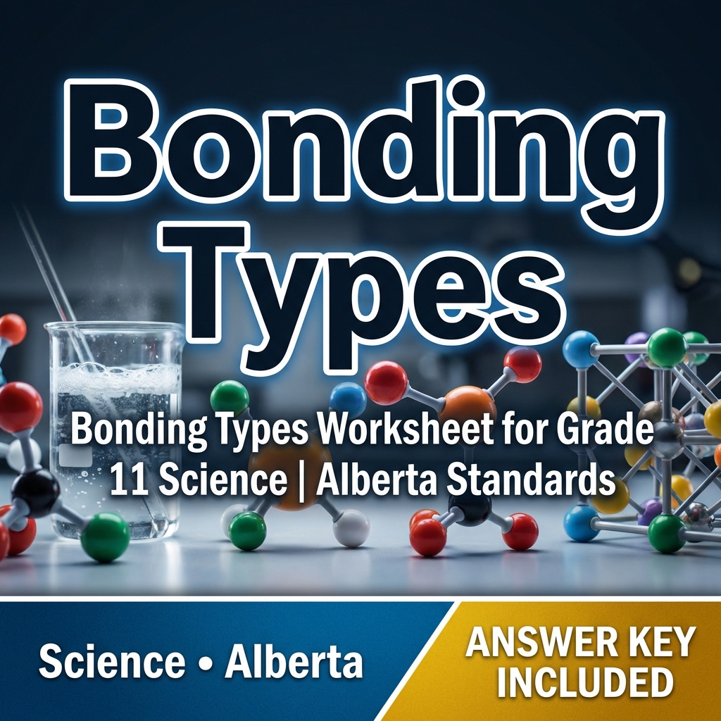 Bonding Types Worksheet for Grade 11 Science | Alberta Standards