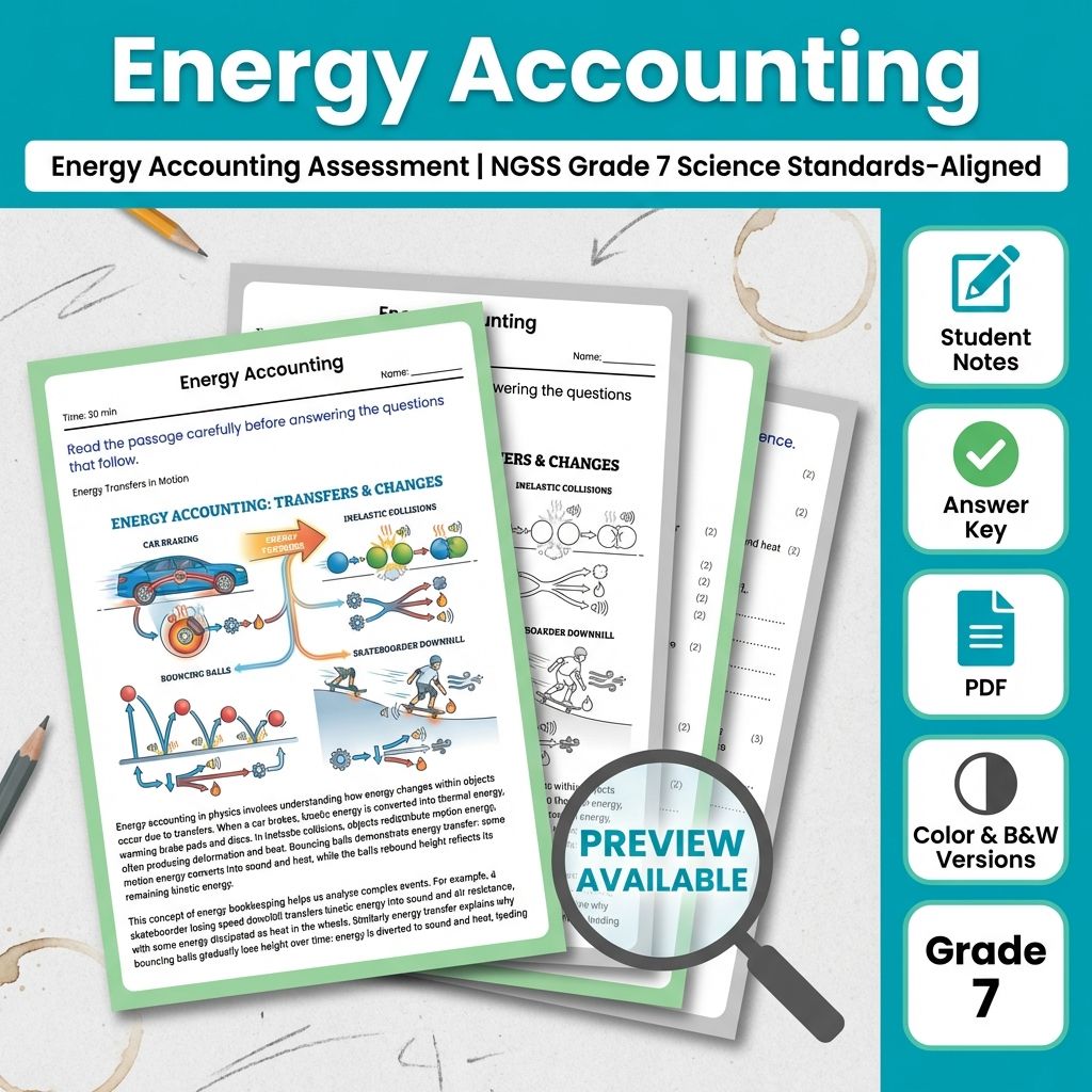 Grade 7 Science Full Year Bundle | NGSS Assessment Worksheets & Resources — included worksheet 23