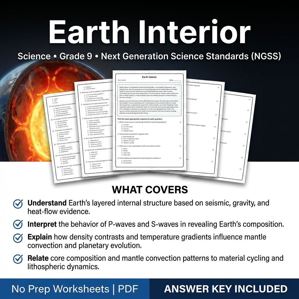 Grade 9 Science Worksheet Bundle | Physics, Biology, Earth & Energy Topics — included worksheet 27