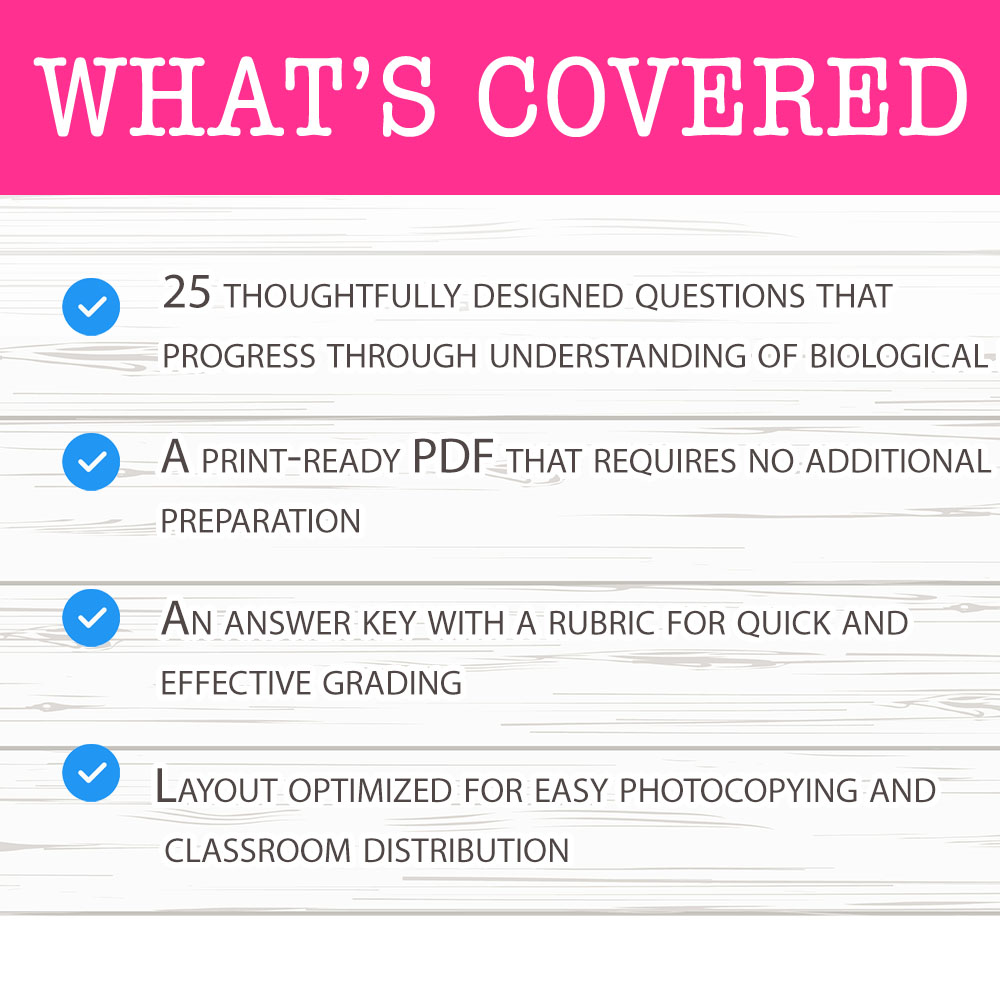 Grade 9 Science worksheet mcq paper worksheet — Grade 9 Science — Worksheet MCQ Paper for Mastering Biological Levels — pa…