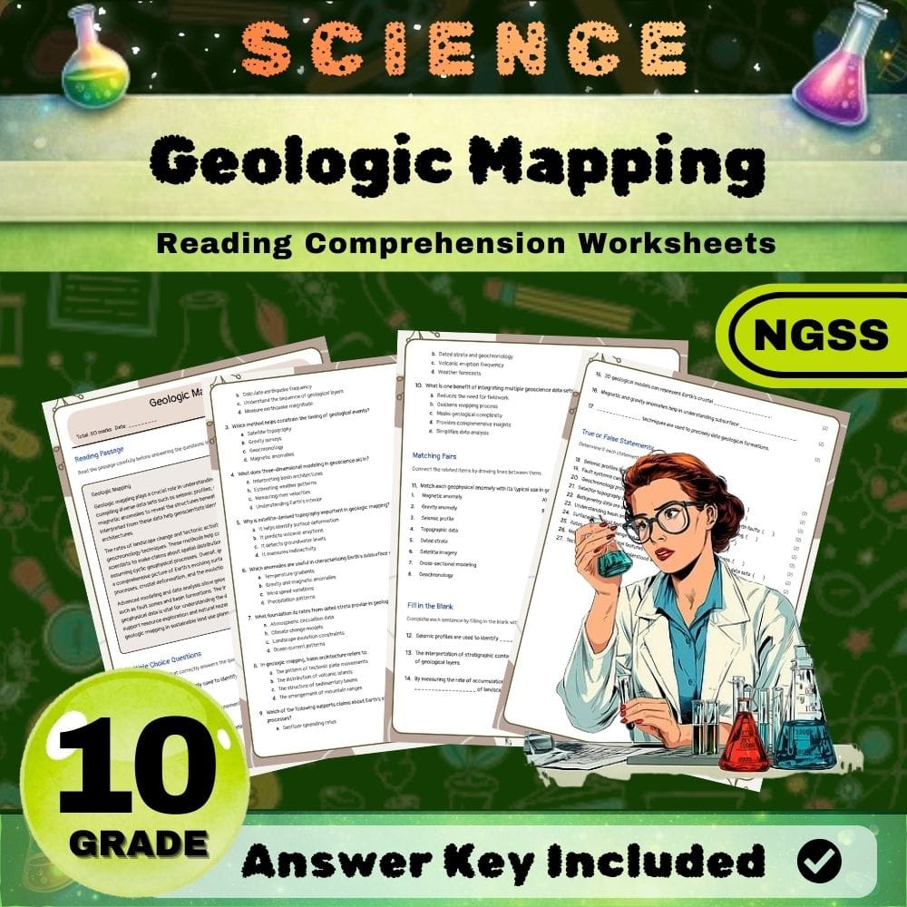 Grade 10 Science NGSS Bundle | Worksheets for Earth, Life & Physical Sciences — included worksheet 30