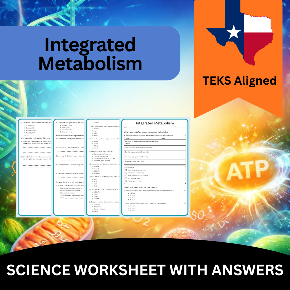 Grade 9 Science Worksheet Bundle – Comprehensive TEKS-Aligned Biology & Ecology Resources — included worksheet 31
