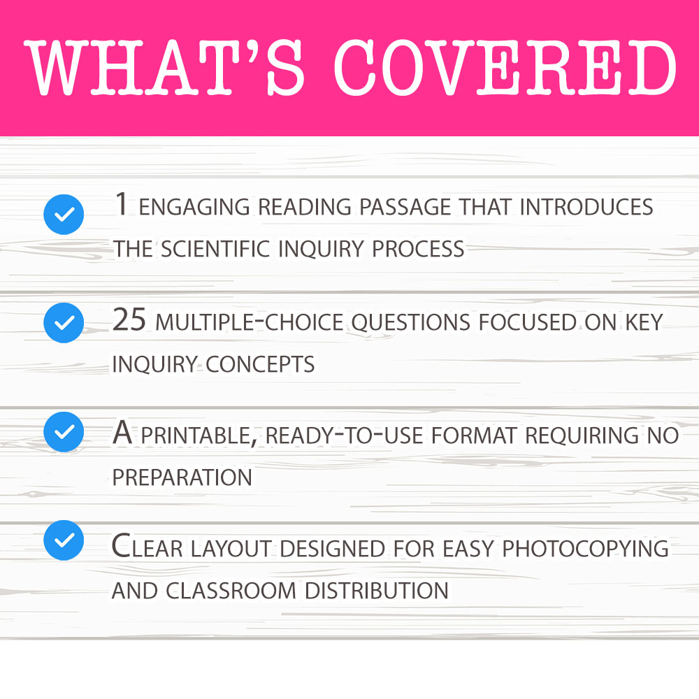 Grade 7 Science worksheet worksheet — Grade 7 Science – Inquiry Foundations Worksheet for Mastery — page 2