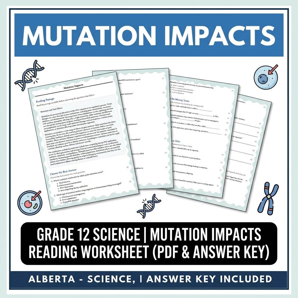 Grade 12 Science UNIT Bundle: Molecular Genetics, Evolution & Ecology Activities — included worksheet 5
