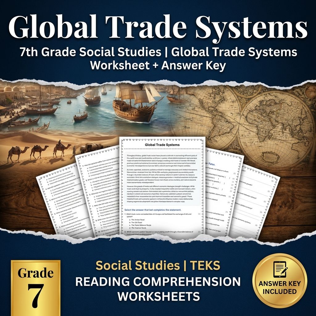 Grade 7 Social Studies Bundle | Reformation, Renaissance & Global Trade — included worksheet 17