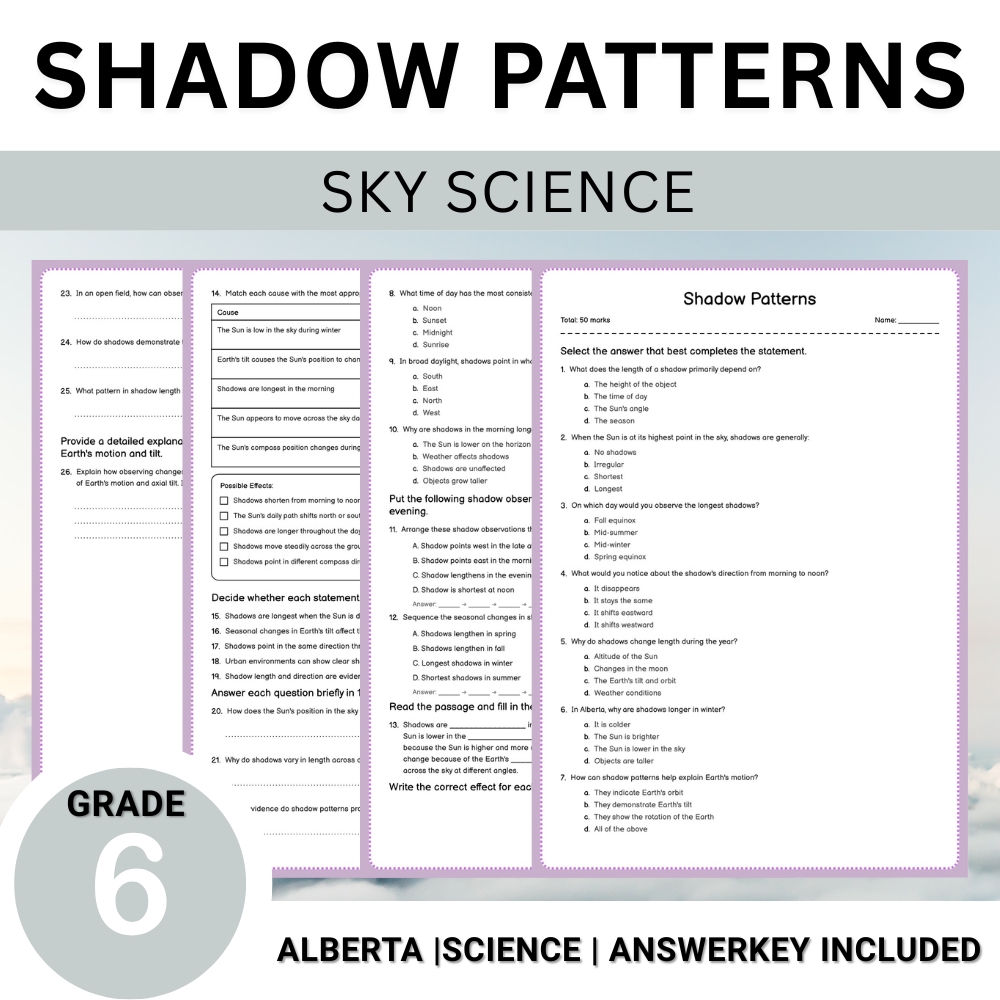 Grade 6 Science Worksheet Bundle – Comprehensive Assessment & Practice Pack — included worksheet 33