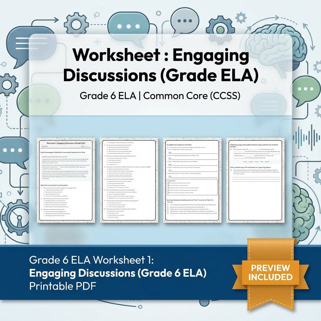 Grade 6 ELA Reading, Writing, & Grammar Full-Year Bundle (Common Core CCSS) — included worksheet 16