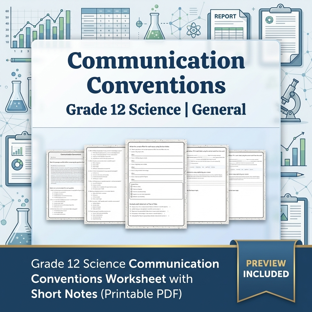 Grade 12 Evidence-Based Scientific Modeling Science Full-Year Bundle: General — included worksheet 19