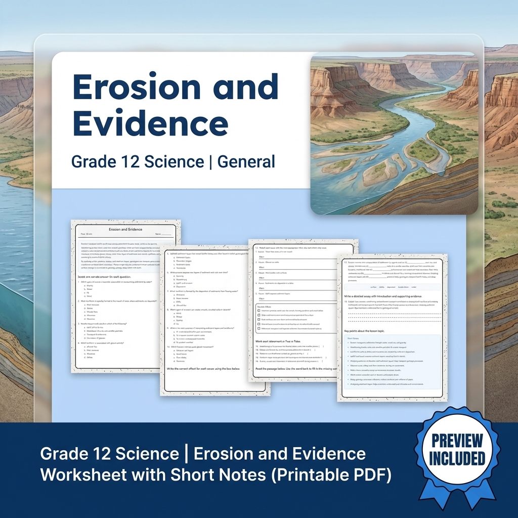 Grade 12 Evidence-Based Scientific Modeling Science Full-Year Bundle: General — included worksheet 20