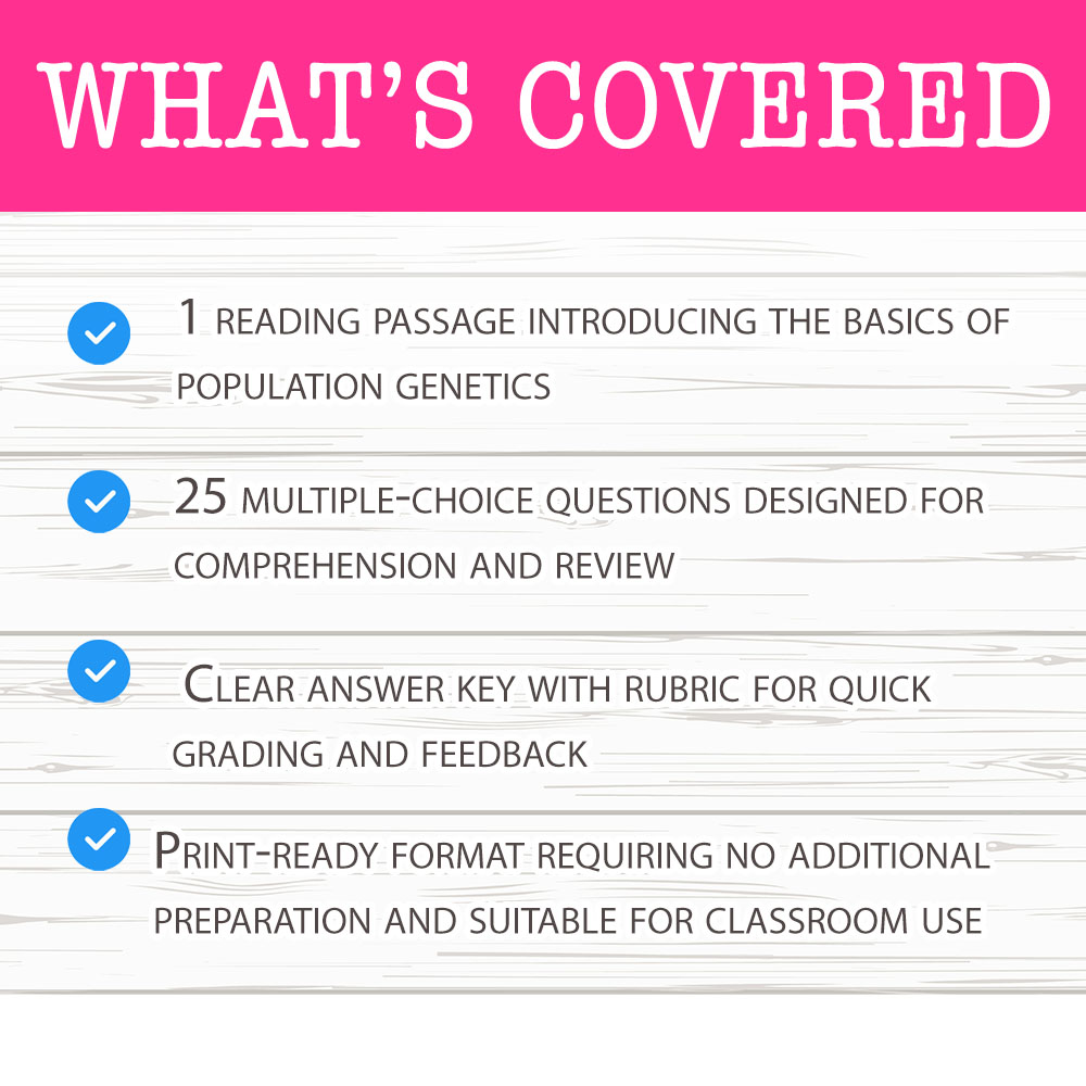 Grade 12 Science worksheet mcq paper worksheet — Grade 12 Science — Worksheet MCQ Paper for Mastering Population Genetics…
